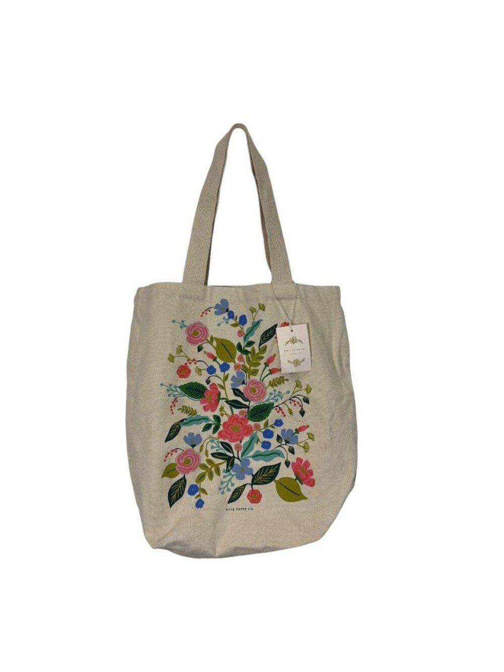 Rifle Paper Co Floral Vines Canvas Tote Bag